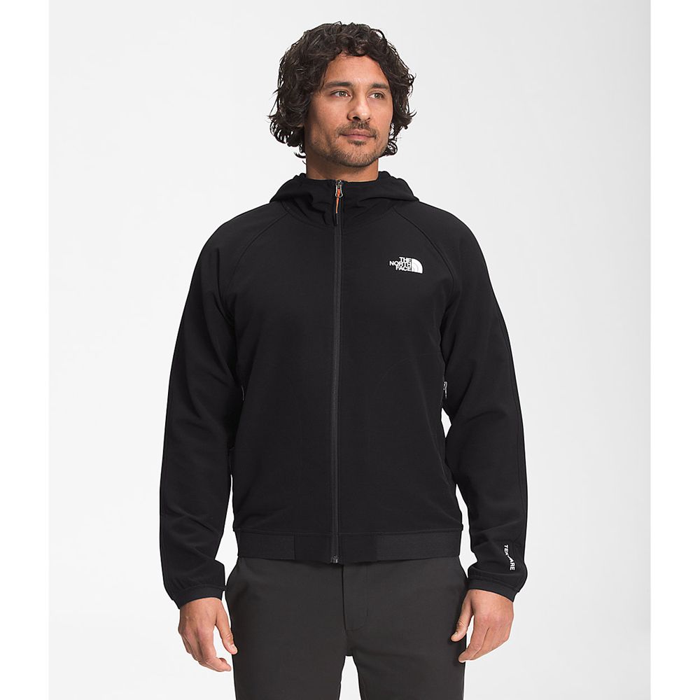 The North Face Hoodie Mens Australia - The North Face Tekware® Fleece Full Zip Black (ZTB-593728)